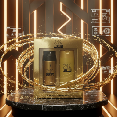 24K GOLD – Body Spray &amp; Body Wash Set