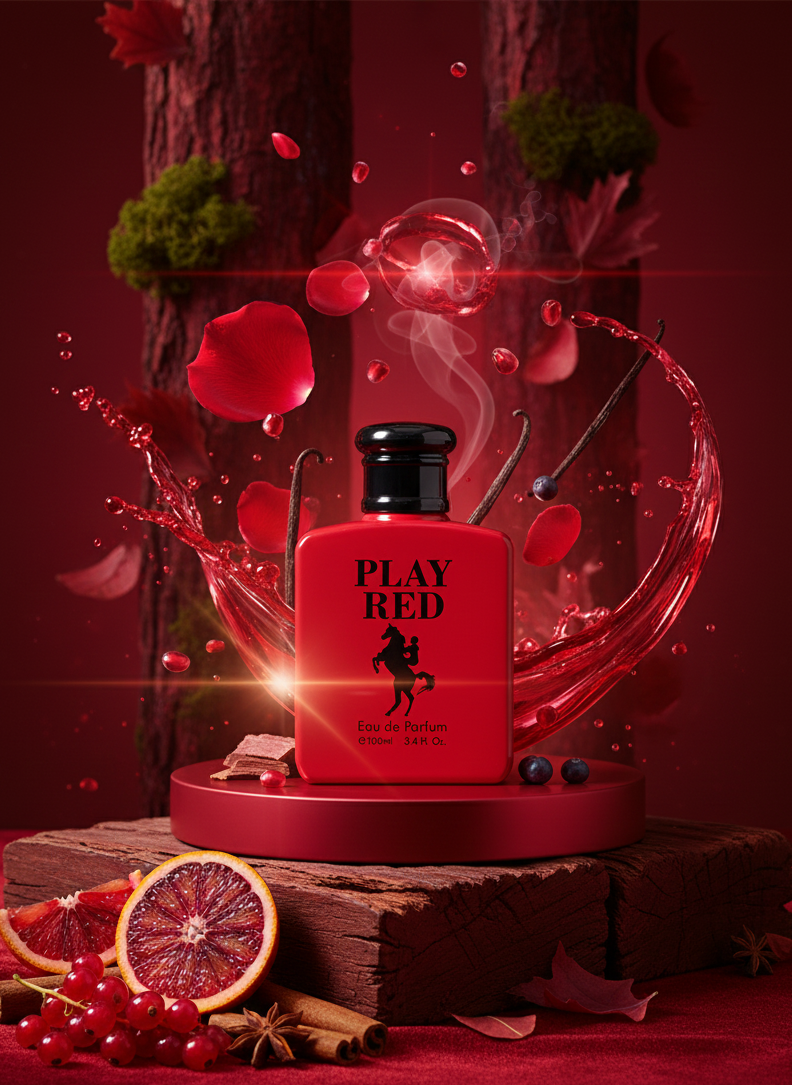 PLAY RED Eau de Parfum 100ml | Intense Unisex Fragrance