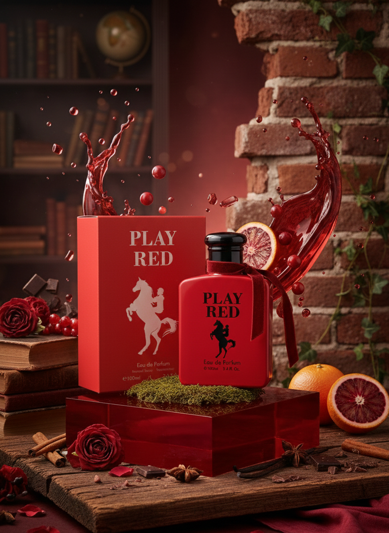 PLAY RED Eau de Parfum 100ml | Intense Unisex Fragrance