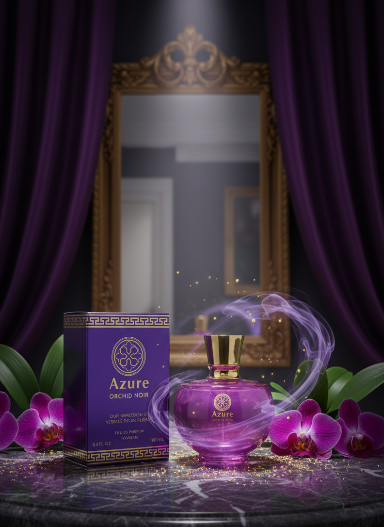 Azure Orchid Noir Eau de Parfum for Women | 100ml Luxury Fragrancev