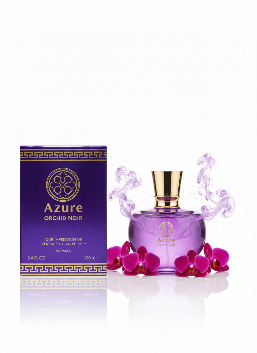 Azure Orchid Noir Eau de Parfum for Women | 100ml Luxury Fragrancev